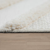 Cream Rug Large Modern Geometric Boho Ethnic Pattern Hall Robust Area Carpet Mat
