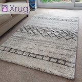 Modern Rug Cream White for Living Room Bedroom 120x170cm Thick Pile Rug Mat Carpet