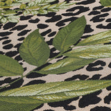 Flatweave Rug Tropical Palm Animal Leopard Print Atican Safari Carpet Indoor Outdoor Area Mat