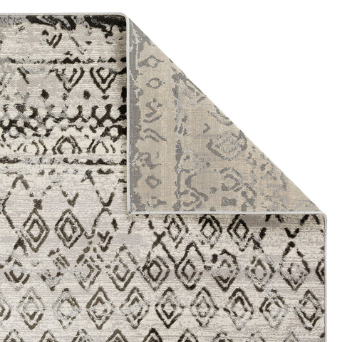 Living Room Rug Grey Charcoal Aztec Diamond Distressed Pattern Large Runner Mats