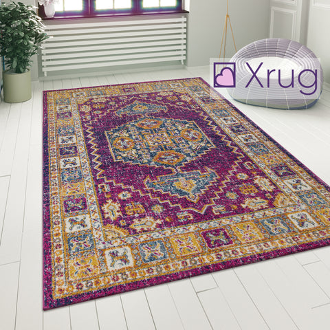 Blue Pink Yellow Rug Carpet Mat Living Room Dining Bedroom Area Lounge Floor Hall Small Extra Large Big New Contemporary Modern Designer Traditional  Oriental Vintage Pattern Polypropylene Woven Short Low Pile Rectangle Size 100x150 133x185 200x275