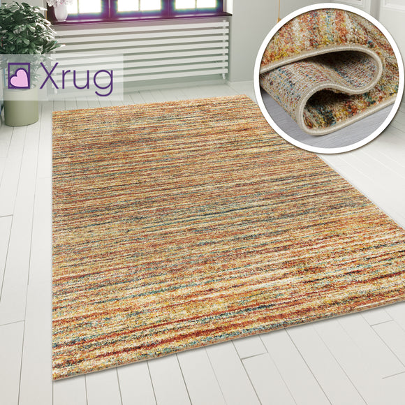 Rug For Living Room Multicoloured Rugs Modern Pastel Beige Terracotta Carpet Mat