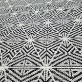 Cotton Rug Washable Black Grey Geometric Rug Natural Washable Durable for Bedroom Living Room XL Large Small 