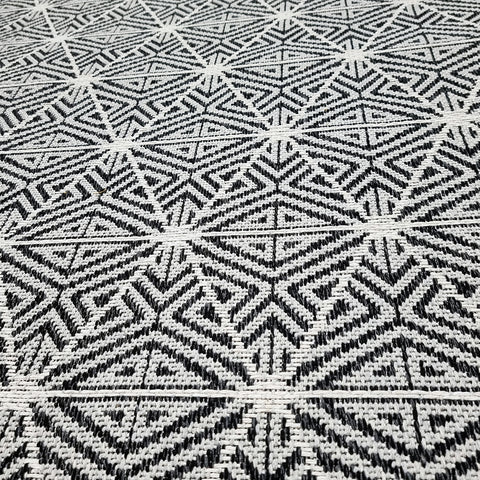 Cotton Rug Washable Black Grey Geometric Rug Natural Washable Durable for Bedroom Living Room XL Large Small 