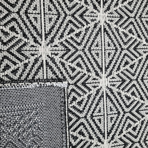 Cotton Rugs Washable Black Grey Large Small Washable Geometric Rugs Bedroom Living Room Lounge
