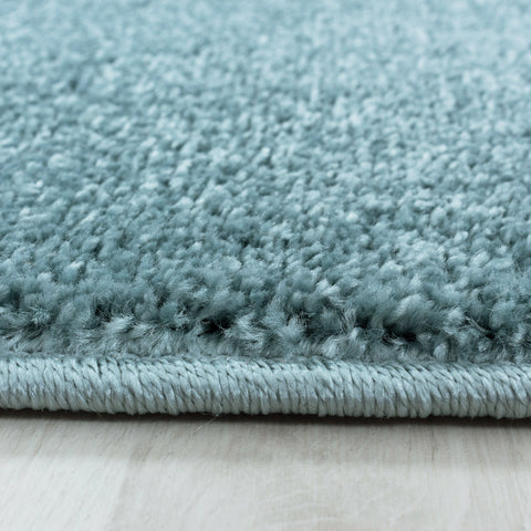 Teal Rug Carpet Modern Blue Monochrome Living Room Bedroom Mat Large Small