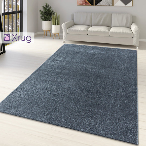 Grey Rug Carpet Modern Monochrome Living Room Bedroom Mat Large Small