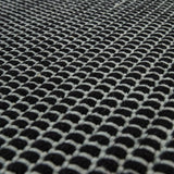 Black Handmade Look Rug Flat Weave Natural Materials Mat Large XL Small Runner