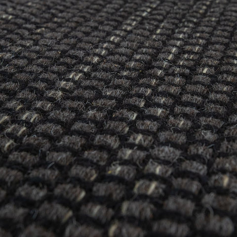 Handmade Rug Flat Weave Wool Anthracite Large XL Rugs Very Robust Natural Mat