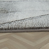 Border Rug Grey Silver Thick Carpet Large XL Small Livingroom Bedroom Area Mat