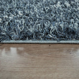 Brown Blue Fluffy Rug Diamond Design Tassels Carpet Extra Large Small Shaggy Mat