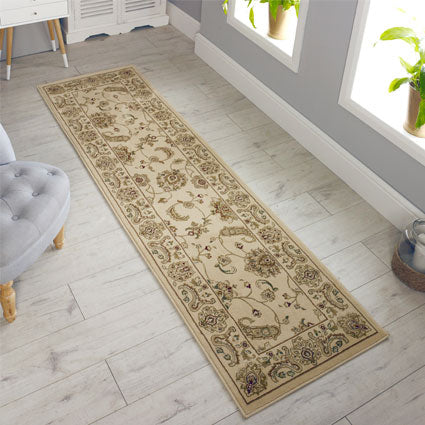 Luxury Oriental Rug Large Small Runner Circle Cream Thick Heavy Area Carpet Mat