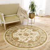 Luxury Oriental Rug Large Small Runner Circle Cream Thick Heavy Area Carpet Mat
