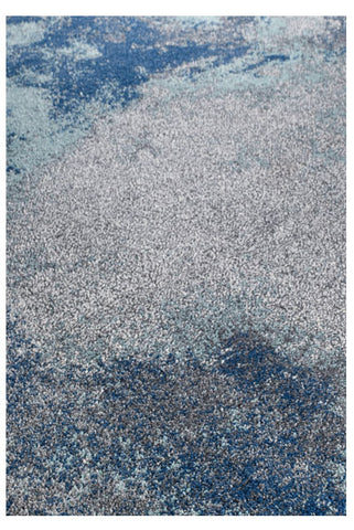 Modern Abstract Rug Blue Grey Canvas Distressed Pattern Small Large SOFT Mats