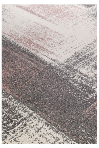 Abstract Rug Grey Pink SOFT Distressed Pattern Oil Painting Style Floor Area Mat