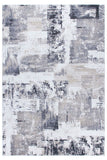 Large Distressed Rug Cream Grey SOFT Abstract Canvas Pattern Living Room Mats