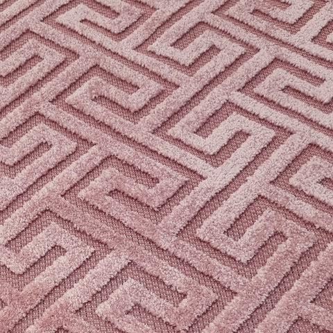 Pink Geometric Rug Tufted Pattern Large Small Living Room Bedroom Dining Room Rug Carpet Mat