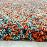 Organge Blue Beige Shaggy Rug Modern Fluffy Carpet Thick Pile Living Room Bedroom Carpet Extra Large Small Long Pile Area Rugs Runners