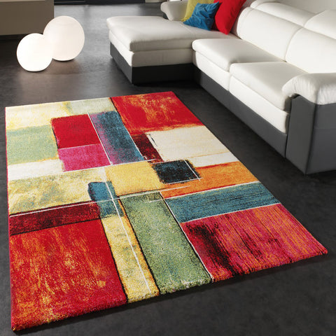 Modern Abstract Rug Multi Colored Rugs Large XL Small Carpet for Livingroom Area