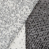 Grey Rug Border 3D Look Modern Stylish Carpet for Living Room Hall Area Mat New