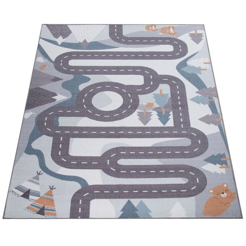 Children's Rugs Forest Wild Road Large Small Bedroom Play Room Boys Girls Mats