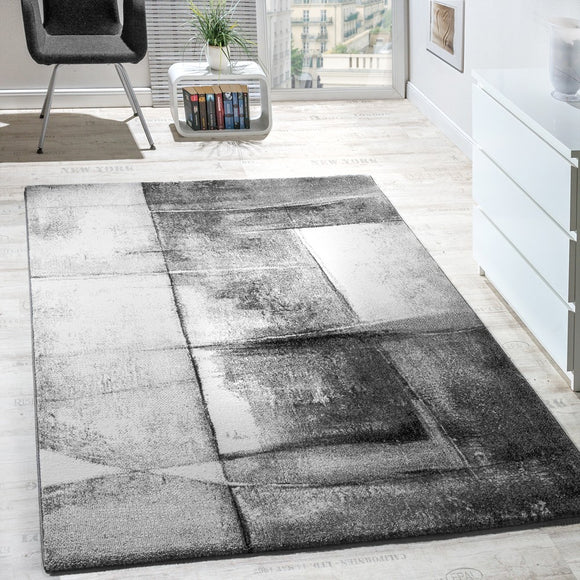 Modern Abstract Grey Rug Large XL Small Carpet for Living Room Bedroom Area Mats