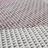 Outdoor Garden Rug Beige Purple Colour Geometric Diamond Pattern Large Patio Mat