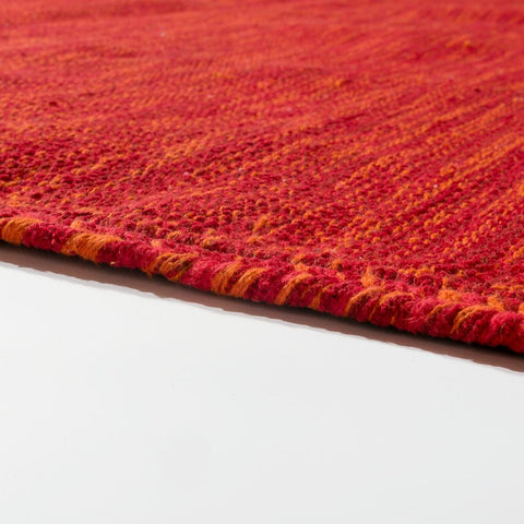Red and Orange Rug Soft Cotton Rugs with Tassels XL Large Small Carpet Hall Mat