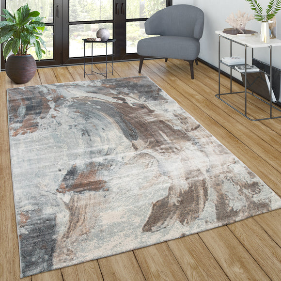 Modern Canvas Rug Pastel Multicolored Soft Carpet Large XL Small Area Hall Mat