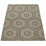 Large Rug Beige Geometric Modern Ethnic Pattern Living Room Bedroom Carpet Mat