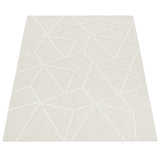 Design Cream Rugs Geometric Diamond Pattern Living Room Bedroom Robust Carpet