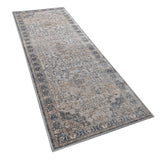Traditional Oriental Rug Beige Short Pile Border Carpet Large XL Living Room Mat