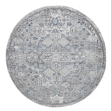 Traditional Oriental Rug Grey Cream Blue Colours Large Small Runner Round Carpet