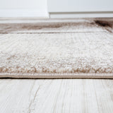 Modern Abstract Rug Beige Brown Colours Large XL Small Carpet for Livingroom
