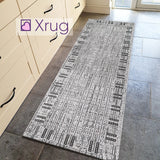 Modern Grey Rug Flat Weave Jute Look Sisal Look Rug Carpet Runner Floor Mat Small Large New